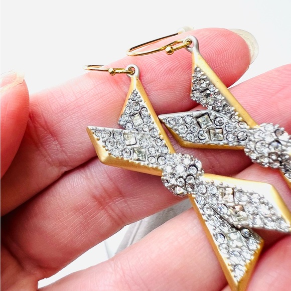 Alexis Bittar Swarovski Crystal Bow Earrings - Picture 4 of 8